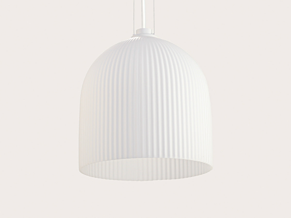 35cm Vienna Opal Glass Wire Suspension Pendant