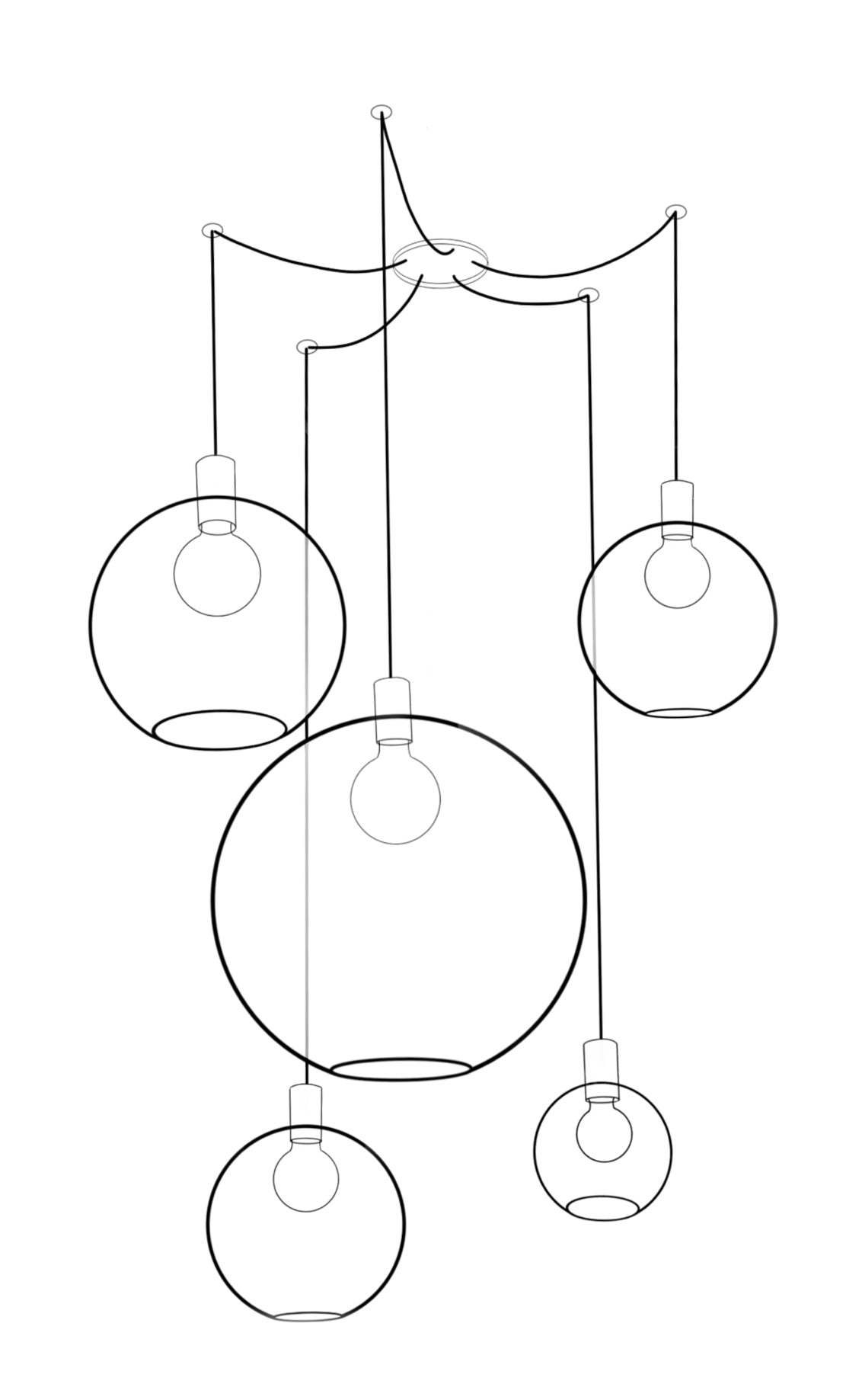 Ceiling Mounted Cord Grip