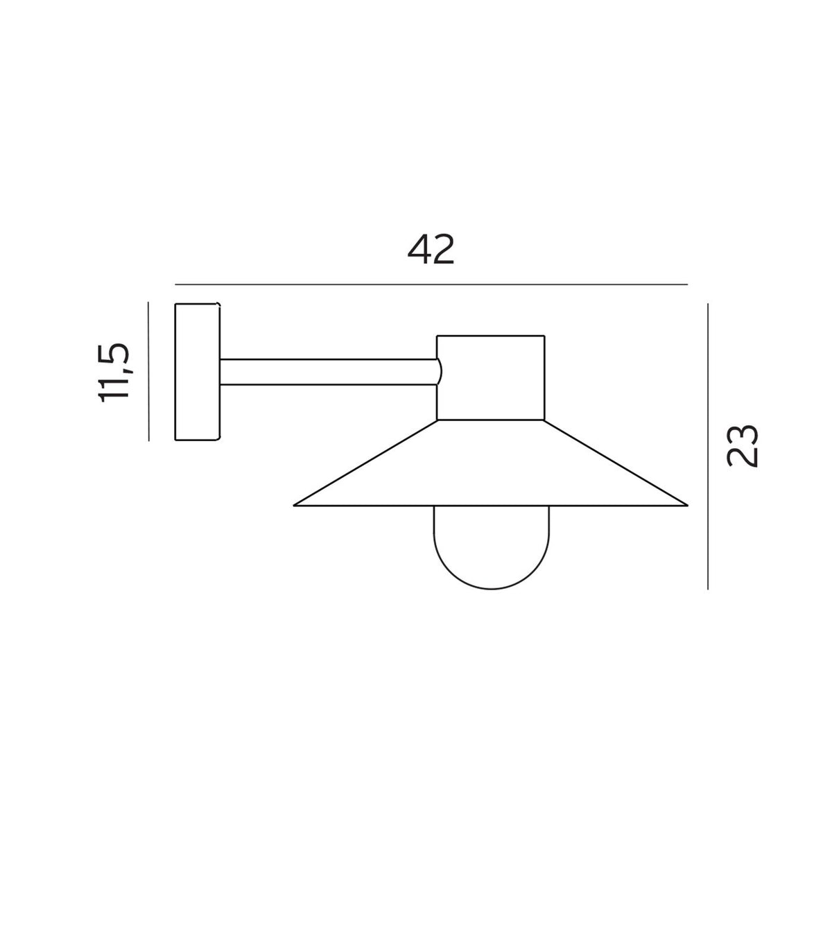 Lund Outdoor Wall Light by Norlys - IP55 rated
