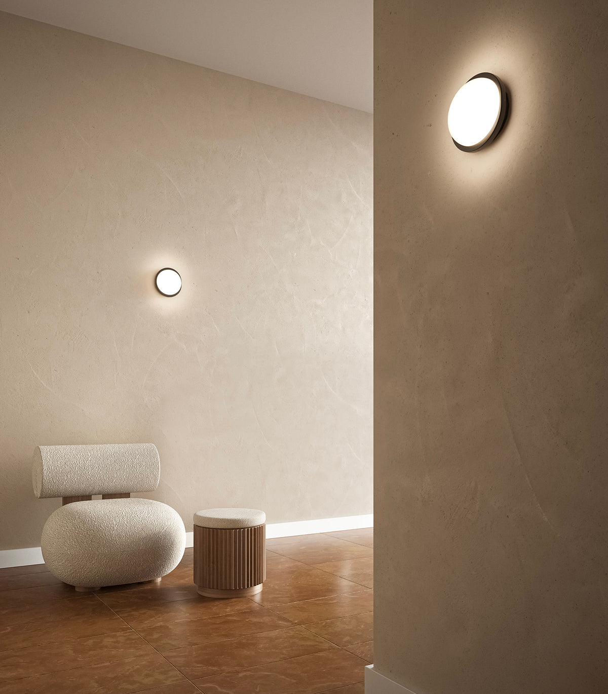 Bode Round Wall/Ceiling Light by Lighting Republic - IP65 rated