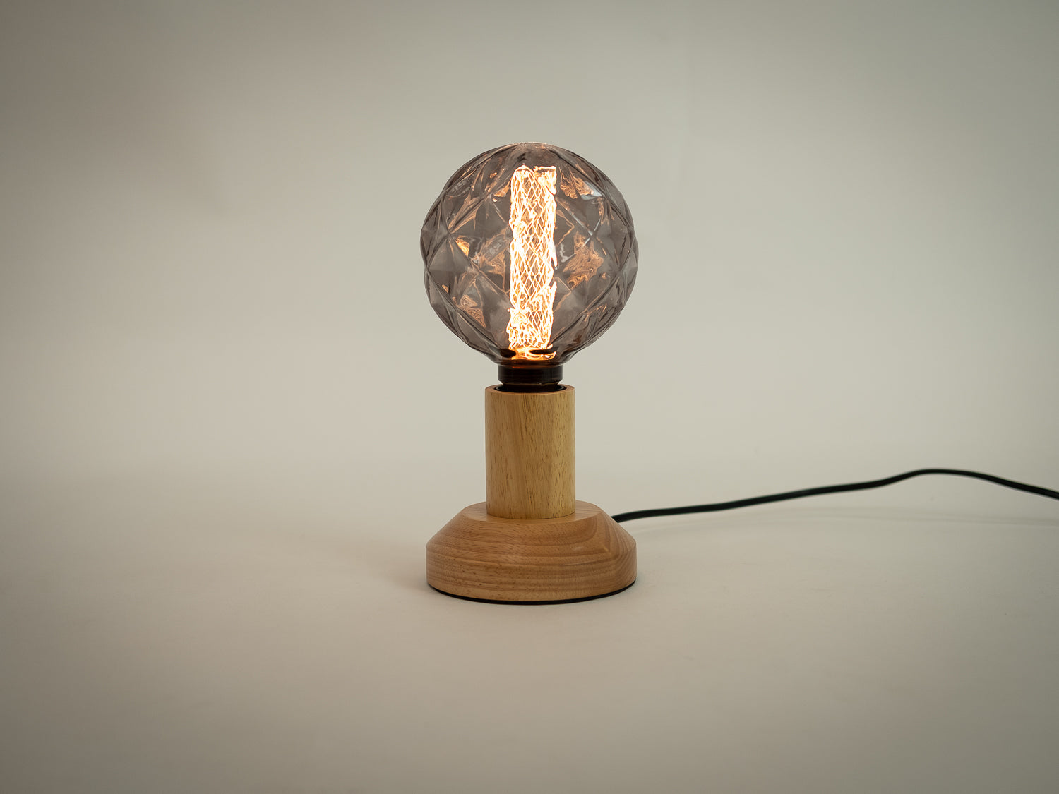Bambino Wooden Table Lamp with assorted bulbs