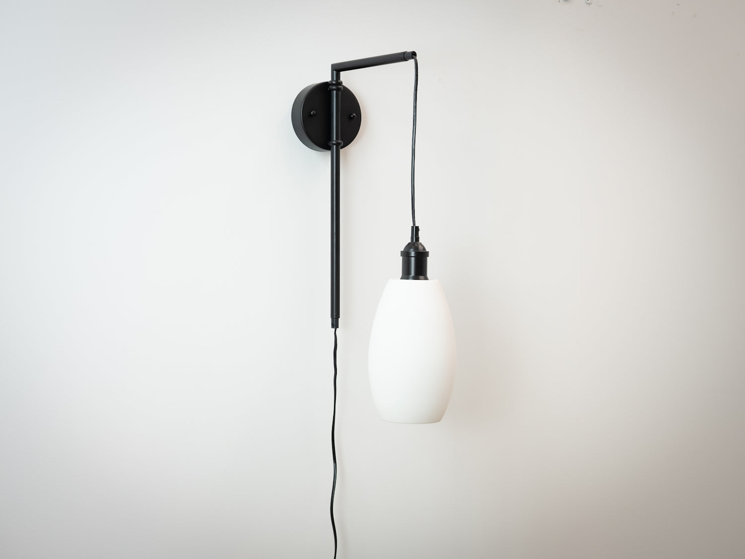 Frankie Swing Arm Wall Light with Ceramic Shade Options