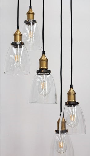 Vintage cluster sales pendant light